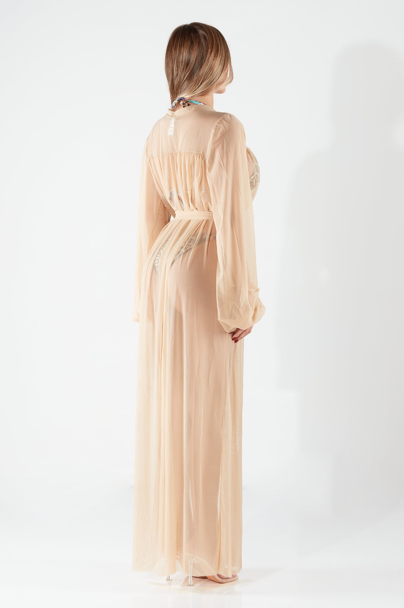 KIMONO LUNGO MICRORETE