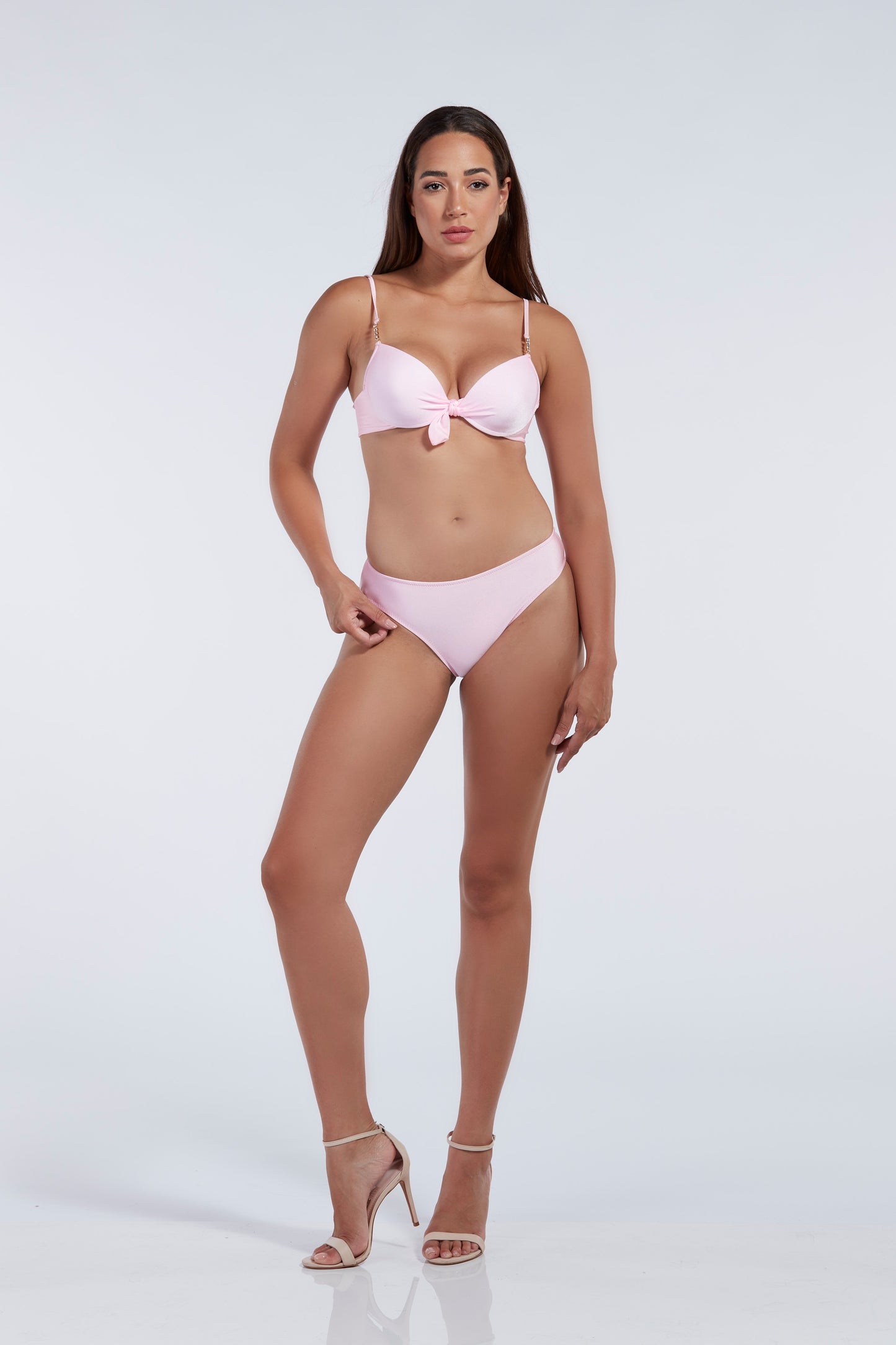 Pushup con applicazione swaroski +culotte blu